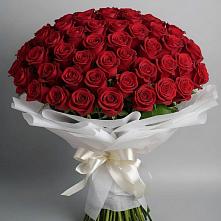 Букет 101 Красная роза Блэк Мэджик в Семикаракорске