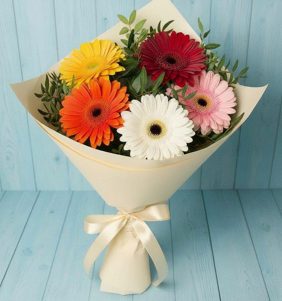 Букет цветов из: Герберы в Семикаракорске