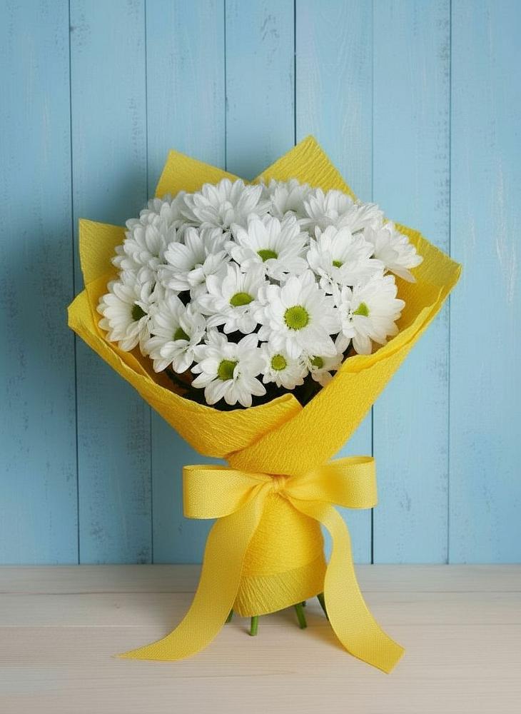 Букет цветов из: Хризантемы в Семикаракорске