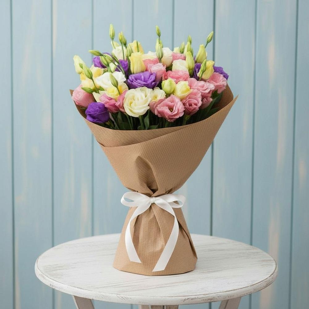 Букет цветов из: Лизиантусы в Семикаракорске